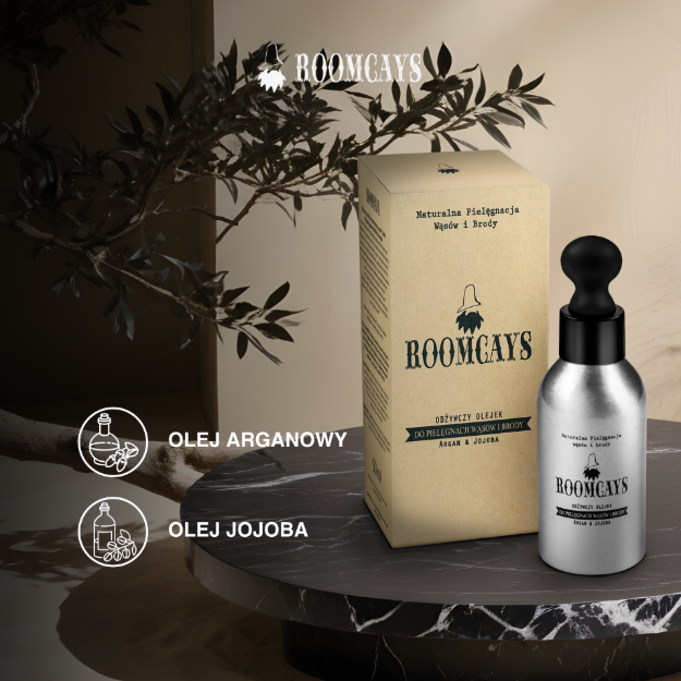 Roomcays Doğal Bıyık ve Sakal için besleyici yağ 50 ml resmi
